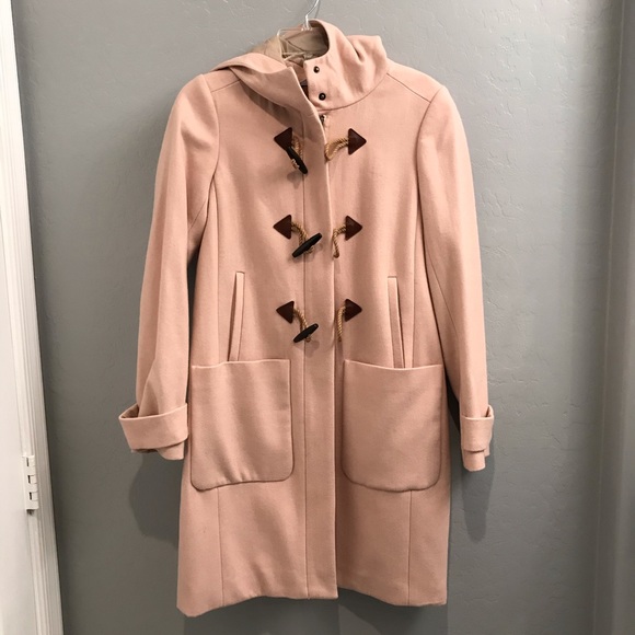 J. Crew Jackets & Blazers - J.Crew Toggle Button Wool Hooded Coat with Pockets